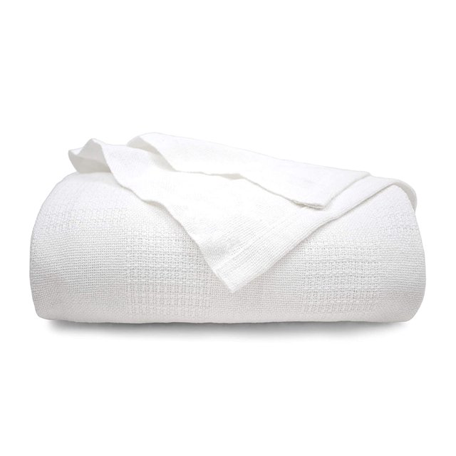 TL Care Health, Hospital Blanket, Cotton Knit, for Medical , Twin Bed