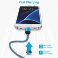 thumbnail image 3 of USB Charger Block,FiveBox 1pc 1A USB Wall Charger Block with 1pc USB A to Micro USB Cable 6ft Android Charger Cable USB Charging Cable USB Brick Phone Charger Box USB Plug Fast Charging Block,Blue, 3 of 8