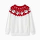thumbnail image 5 of Trajes navideños familiares a juego en rojo Patrón de Papá Noel, 5 of 5