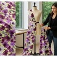 thumbnail image 5 of Soimoi Cotton Cambric Fabric Flower Watercolor Fabric Prints By Yard 56 Inch Wide, 5 of 7