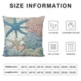 thumbnail image 5 of YINGXI  Take Me to The Beach Summer Throw Pillow Covers,Blue Ocean Starfish Summer Cushion Case for Sofa Couch 22x22in, 5 of 5