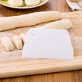 thumbnail image 2 of 2pcs Cake Scraper Cookie Biscuit Dough Spatula Chopper dough scraper dough spatula PP Plastic Baking Scraper Kitchen Bakery Tool, White, 2 of 9