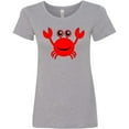 thumbnail image 3 of Inktastic Cute Red Crab Women's T-Shirt, 3 of 5