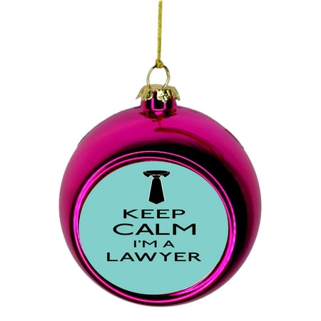 Keep Calm I'm A Lawyer In Blue Gift Appreciation Bauble Christmas Keep Calm I'm a Lawyer in Blue Gift Appreciation Bauble Christmas Ornaments Pink Bauble - Keep Calm I'm A Lawyer In Blue Gift Appreciation Bauble Christmas