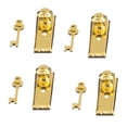 thumbnail image 1 of 1/12 Scale 4 Dolls House Manijas De Latón En Miniatura Llaves Set Door Knob perfke Dollhouse bloqueo, 1 of 9