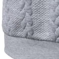 thumbnail image 6 of YLSDY Men's Cable Knit Golf Shirt, V-Neck with Open Collar, Short Sleeve Textured Casual Top Gray L, 6 of 7