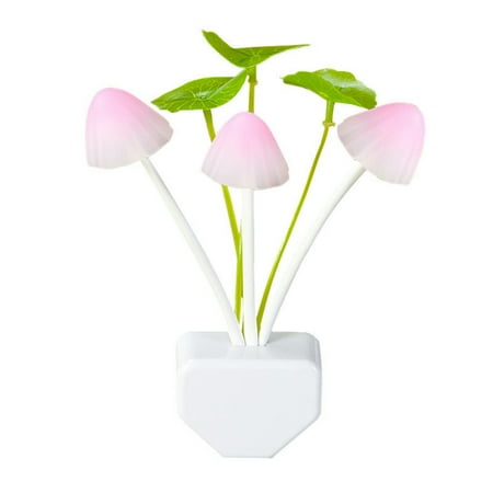 

Cute Colorful Mushroom Night Light Plug-In Led Lamp Creative Gifts Wall Decoration For Home Bedroom
