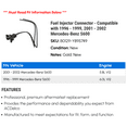 thumbnail image 2 of Fuel Injector Connector - Compatible with 1996 - 1999, 2001 - 2002 Mercedes-Benz S600 1997 1998, 2 of 2