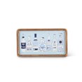 thumbnail image 2 of Gerson 20-Inch-by-11-Inch Jumbo Patterned Mango Wood Bar Serving Tray, Blue, 2 of 2