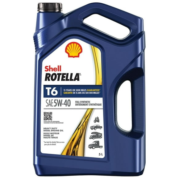 Rotella T6 5W40 Diesel Engine Oil 5L, Rotella T6 5W40 5L