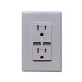 thumbnail image 1 of miLink OWR-B31A Wall Receptacle with 3.1A 2-USB Charging Port, 1 of 1