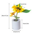 thumbnail image 2 of Sunflower Flower Tree Table Lamp Artificial Floral Arrangements Unique Mood Light For Indoor Home Decor, 2 of 11