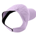 thumbnail image 4 of LiuXxxx Kids Outdoor Casual Half Dome Visor Hat Solid Curved Brim Ponytail Cap for Everyday Wear Purple, 4 of 4