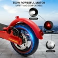 thumbnail image 3 of VIPQV 8.5" Electric Scooter for Adult, Folding Electric Scooter with 350W Motor, 21 MPH Max Speed, 25 Miles Long-Range and Deck Lights, Red, 3 of 8