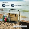 thumbnail image 5 of EchoSmile 25 qt. Rotomolded Cooler in Khaki, 5 of 5