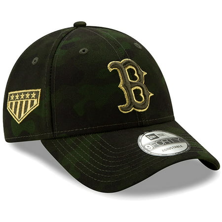 Boston Red Sox New Era 2019 MLB Armed Forces Day 9FORTY Adjustable Hat - Camo -