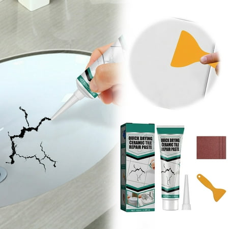

Grade Tile Rapid Dry Formula For Seamless Restoration Of Tiles Bathtubs Furniture And Toilets（100ml） Fix A Leak The 45 Minute Drywall Drywall Mud Tube Skin for Skin Removal Wall Ta