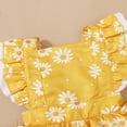 thumbnail image 6 of 3t Mikrdoo Baby Girl Clothes 3-4Y Daisy Print Flying Sleeve Roma Dress + Hairband 2PCS Baby Girl Summer Set, 6 of 7