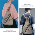 thumbnail image 5 of Bolso bandolera de lona - Bolso bandolera pequeño tipo bandolera para el hombro, mochila de ocio para hombres y mujeres, 5 of 5