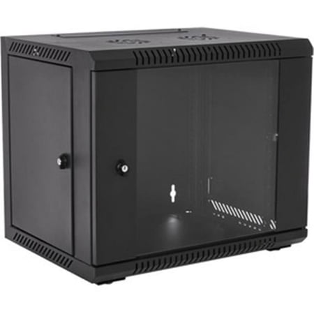 UPC: 0662919104837 | V7 9U Rack Wall Mount Cabinet Black (RMWC9UG450-1N)