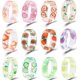 thumbnail image 1 of Anillos gruesos de resina acrílica de colores para mujer, modernos anillos apilables de plástico y transparente únicos de estilo Y2k, lindos anillos abiertos retro para los dedos, joyería Gi, 1 of 3