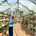 thumbnail image 6 of NETAJE 12'x 8'Polycarbonate Greenhouse, Large Aluminum Walk-in Green House with Window for Backyard,Green, 6 of 7