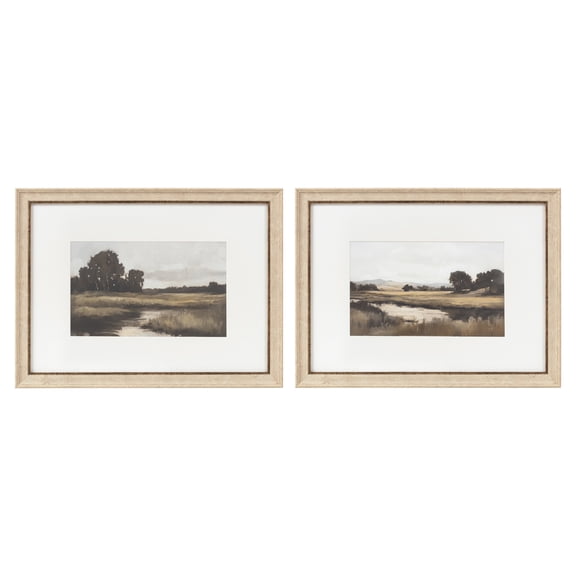 My Texas House Valley Marshland 24x18 Framed Wall Art