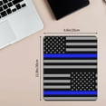 thumbnail image 3 of Distressed Police Style Flag Mousepad Non-Slip Rubber Base Mouse Mat For Office Home 11.8×9.8inches, 3 of 7