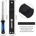 thumbnail image 3 of PYYAN-Linsen-Outdoor Stainless Steel Garden Knife with 7.8" Blade with Blue Handle, Double Side Utility Sod Cutter Lawn Repair Garden Knife with Nylon Sheath, 3 of 4