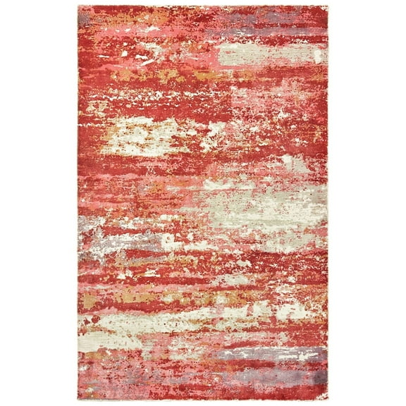 Oriental Weavers Formations Area Rug 70004 Pink Faded Shaded 6' x 9' Rectangle