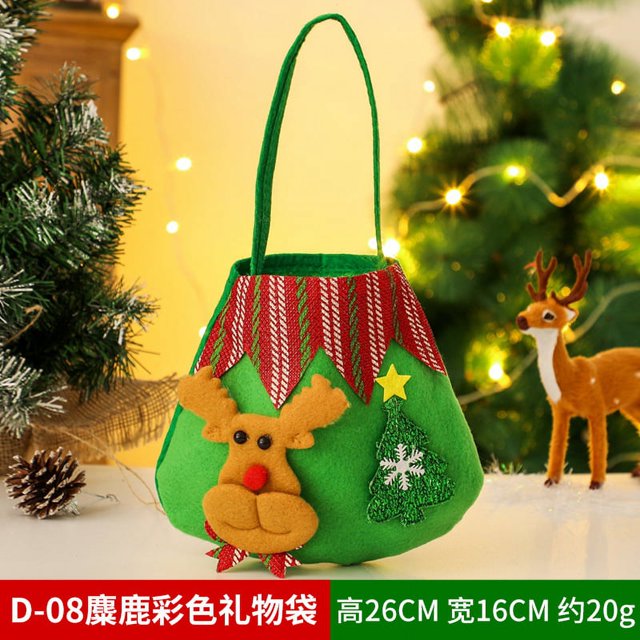 Saco de Navidad OEM para niños, bolsa de regalos de Navidad, bolsa de almacenamiento de dulces, exquisita bolsa de manzana de Papá Noel, regalos publicitarios promocionales de Navidad