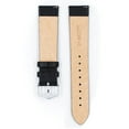 thumbnail image 3 of Hirsch Toronto Leather Watch Strap - Black - M - 15mm - Gold Buckle, 3 of 9