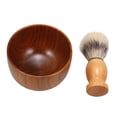 thumbnail image 4 of Bol de Crème à Raser pour Barbe, Tasse de Savon à Raser pour Hommes avec Brosse à Mousse à Raser, Bol de Rasage en Bois, 4 of 8