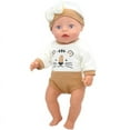 thumbnail image 3 of 18 Inch Doll Clothes Brown Bow Wrapped Fart Clothing Set, 2-piece set, 3 of 3