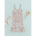 thumbnail image 2 of Liacowi Children Girl Jumpsuit Sleeveless Leopard Pattern Print Spaghetti Straps High Waist One Piece Bodysuit, 2 of 8