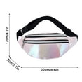thumbnail image 3 of Taotanxi Clear Fanny Packs for Women Holographic Waist Bag Stadium Approved Clear Purse Bag Bum Bag Rave, Festival, Games,Travel And Concerts Pink Star, 3 of 3