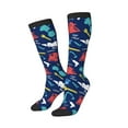 thumbnail image 2 of Balery Colorful Excavator Printed Novelty Socks Men's Women's Crew Socks Sports Socks Knee High Socks Cotton Socks Quirky and Cool Socks, 2 of 9