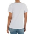 thumbnail image 5 of Time and Tru Women's Pima Cotton Blend V Neck Tee, 2-Pack, Sizes XS-XXXL, 5 of 7