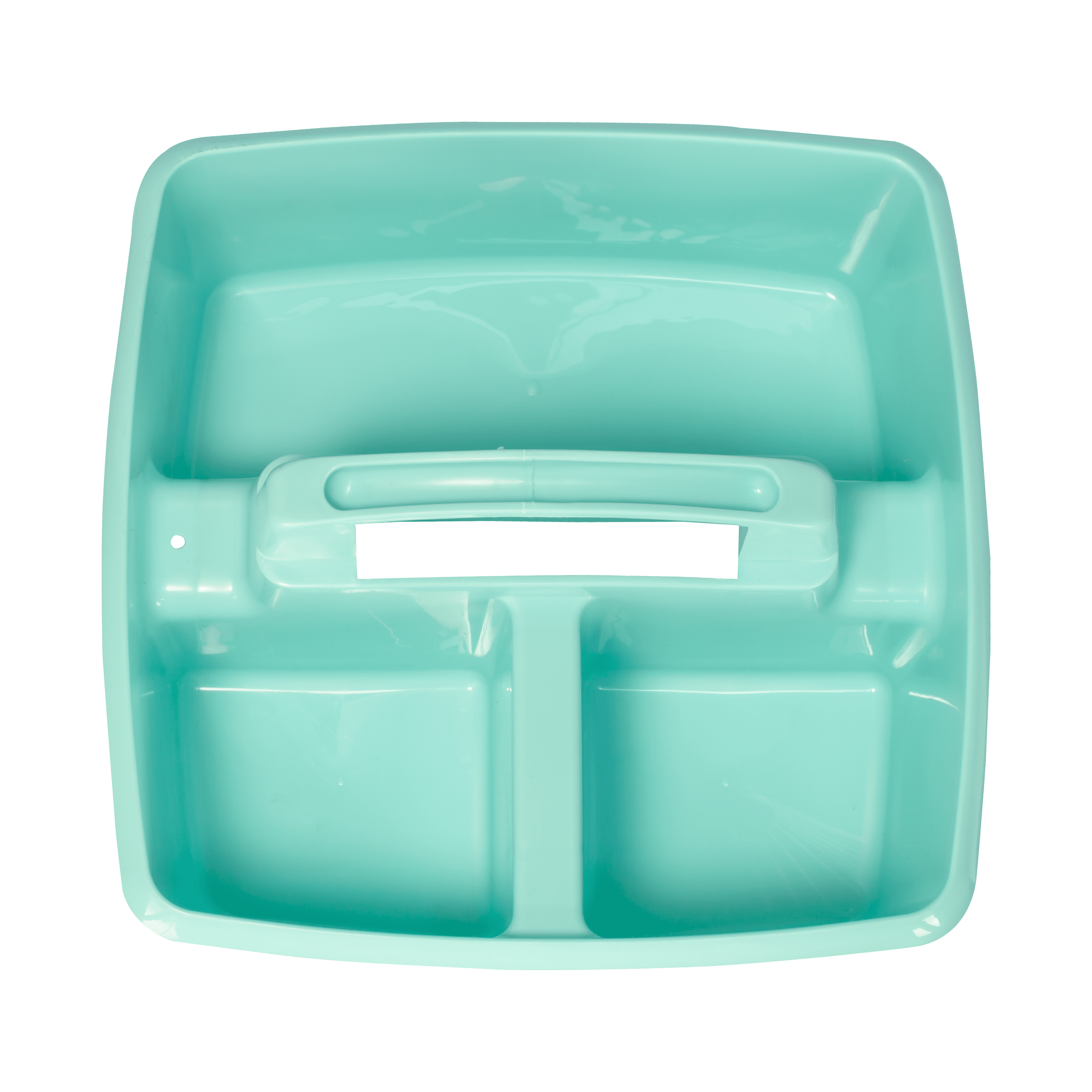 Storex Plastic Desktop Organizer Caddy with Handle, Craft and Hobby Storage Caddies, Teal, 6-Pack