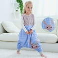 thumbnail image 3 of Saco de Dormir Infantil Split - Saco de Dormir Conejo Rayas Azules-L (recomendado 5-6 años) Ormromra LL-2085-5, 3 of 5