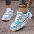 thumbnail image 2 of Women's Lace Mesh Sneakers Breathable White Floral Pattern Casual Walking Shoes Lightweight Fashion Tennis Shoes for Summer, 2 of 9