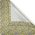 thumbnail image 4 of Ambesonne Garden Window Valance, Meadow Inspired Spring, 54" X 12", Indigo Yellow Taupe, 4 of 5