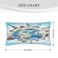 thumbnail image 4 of Bingfone World Travel Printed Pillowcase 20x36 inches - Standard Pillow Cases with Envelope Closure,Gifts for Women Men, 4 of 9