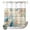 Mocha Brown, variant on No Hook Shower Curtain, Teal Beach Coastal Shower Curtains for Bathroom with See Through Top Window, Summer Nautical Coral Shell Botanical Vintage Waterproof & Washable Bath Curtain Standard 72"x72"