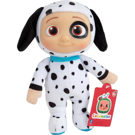 CoComelon 8" JJ Plush Toy, Puppy Onesie - Officially Licensed - Soft Stuffed Animal J.J. Dog Doll for Toddlers & Preschoolers - Gift for Kids, Boys & Girls Ages 18 Months - 8 Inches