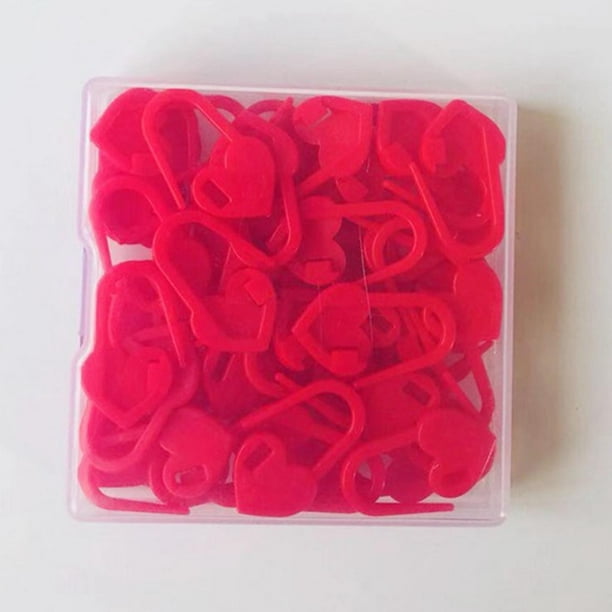 Marcador de punto Macarena 50 Uds rojo ganchillo