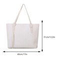 thumbnail image 2 of Bolso Mujer Pana Tote Casual Grande Bolso De Hombro Invierno Shopper Blanco, 2 of 5
