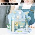 thumbnail image 2 of Mini Dollhouse Models Kit Wooden Cute Miniature Doll House Furniture Toy Birthday Gift, 2 of 4