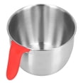 thumbnail image 4 of Tazón de acero inoxidable con asa, antideslizante, profundo, resistente a salpicaduras, para batir huevos y servir ensaladas, 2800 ml, 4 of 14