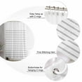 thumbnail image 3 of Modern Stripes Simple Streak Shower Curtain, 72" x 72", Grey Stripe Lines Waterproof Bathroom Curtain Washable Shower Curtain Set with 12 Hooks, 3 of 6